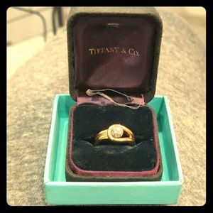 Tiffany & Co diamond ring yellow gold